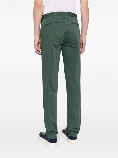 mid-rise slim-cut trousers