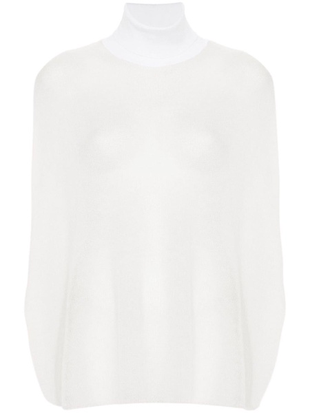 open-knit high-neck top