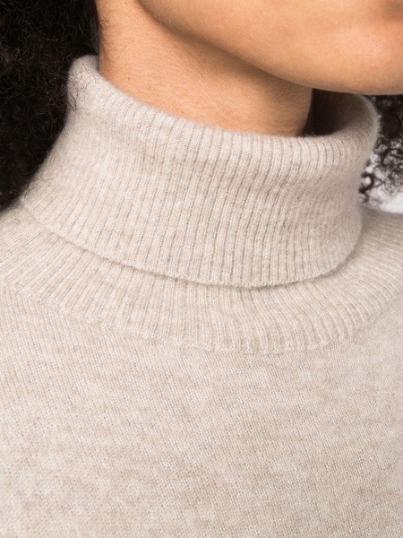 cashmere-silk roll-neck jumper