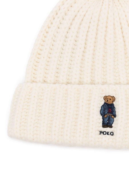 Polo Bear-embroidered beanie