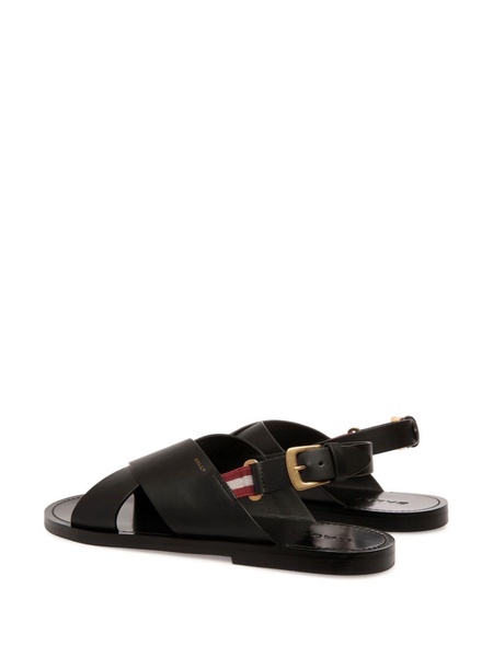 Chateau crossover-strap leather sandals