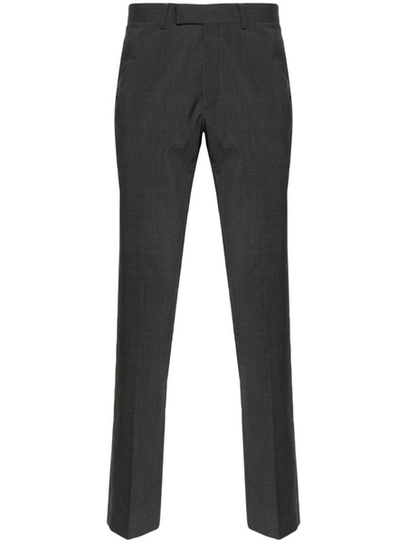 slim-cut virgin wool trousers