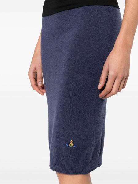 Orb-embroidered skirt