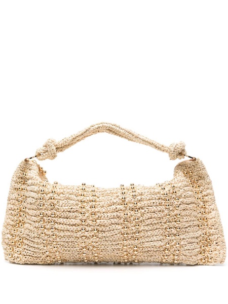 Hera raffia shoulder bag