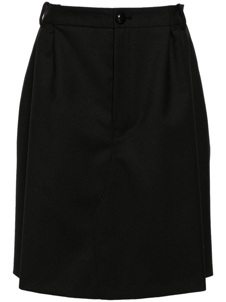 Tidan layered twill shorts