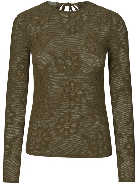 Olani flower embroidered top 