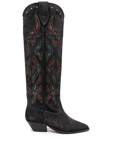 Denvee 40mm suede cowboy boots