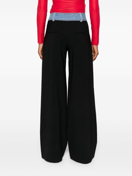 Deconstruct wide-leg trousers