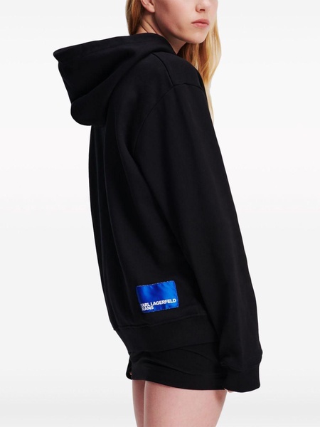 box-logo organic-cotton hoodie