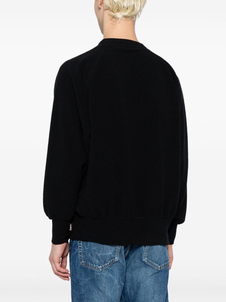 bead-embellished fleece sweatshirt