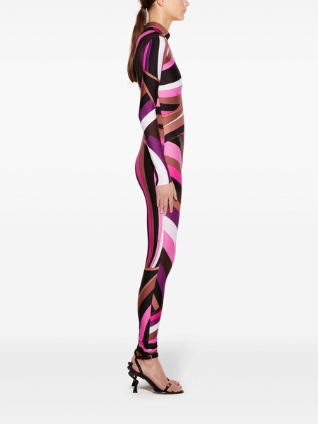 Iride-print catsuit