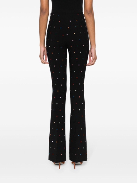 rhinestone-embellished flared trousers