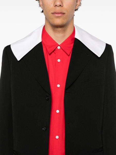 detachable-panel wool coat