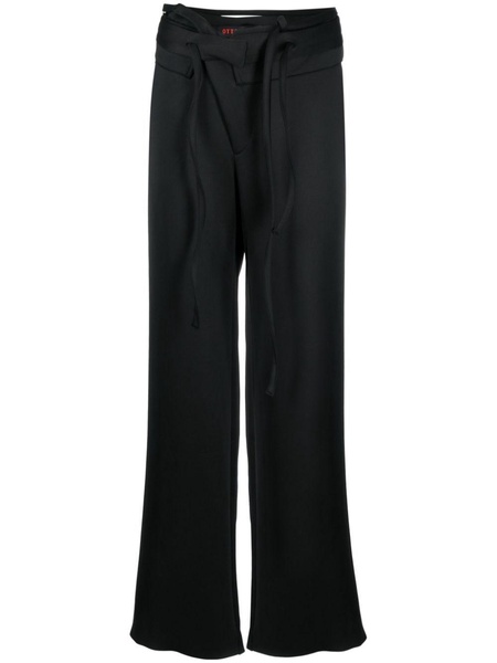 double-waistband tailored trousers