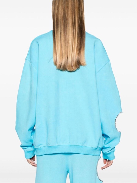 cut-out cotton sweatshirt