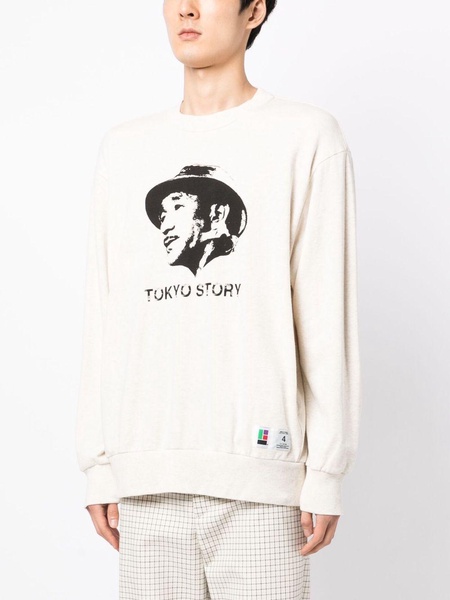 graphic-print cotton sweatshirt