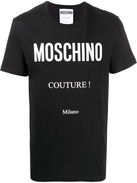 Moschino Logo Printed Crewneck T-Shirt