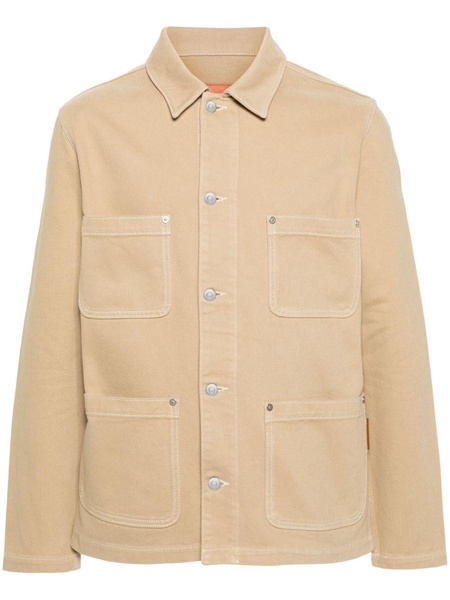 twill cotton shirt jacket