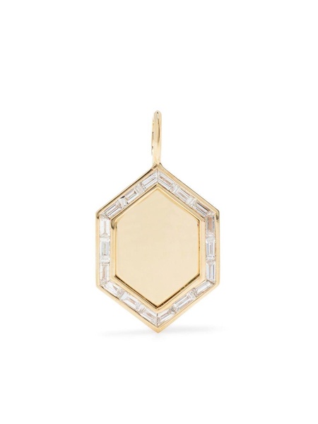 18kt yellow gold diamond charm