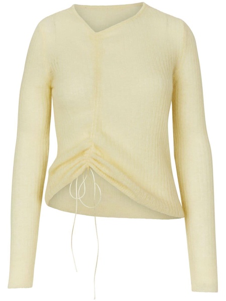 ruched-detailing jumper 