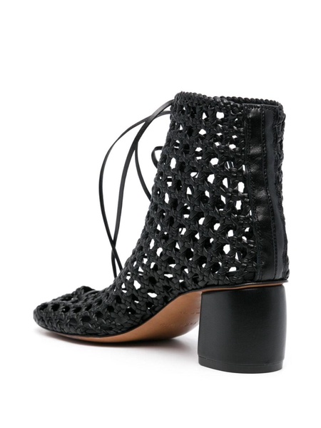 braided ankle boots