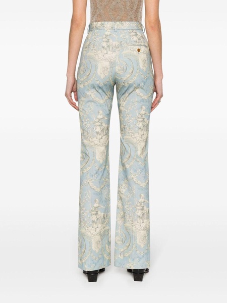 Ray high-waist flared trousers