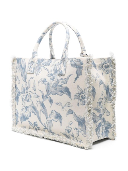 Kasbah floral-jacquard tote bag