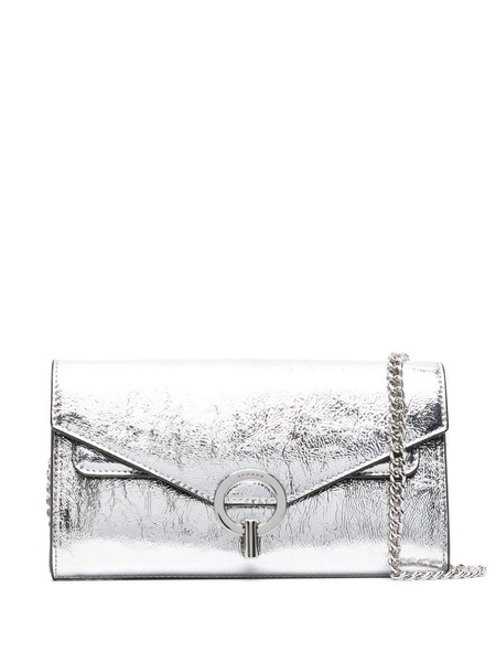 Yza metallic clutch bag