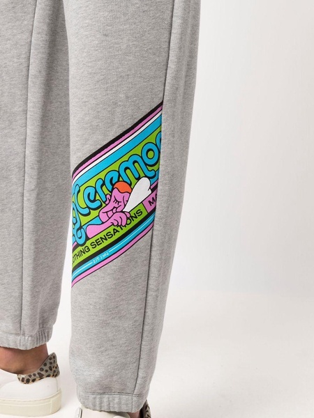 cartoon-print track pants