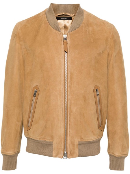 suede bomber jacket