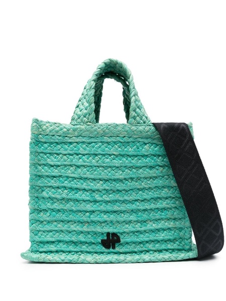 small JP raffia tote bag