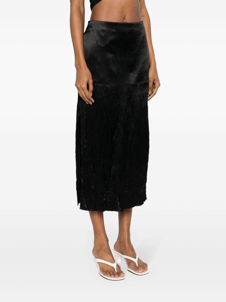 satin midi skirt 