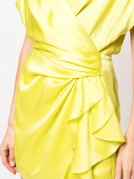 draped-detail mini dress