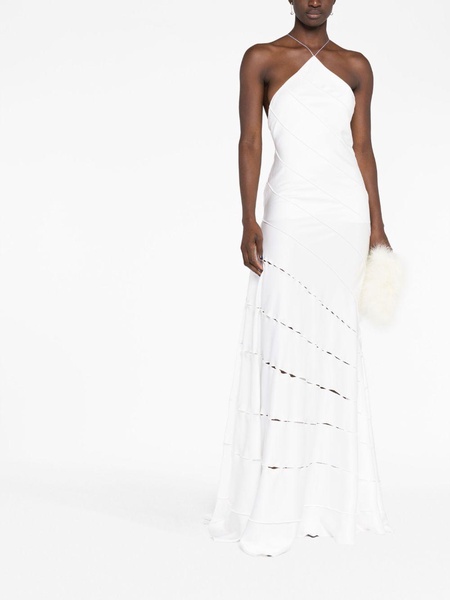 White Santana Halterneck Dress