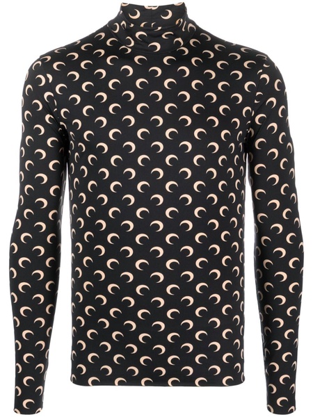 Crescent Moon turtle neck top