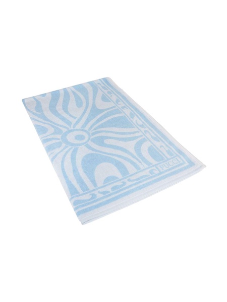 Marmo-jacquard cotton towel