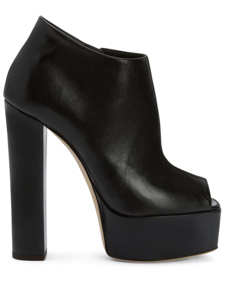 Judith 120mm peep-toe boots