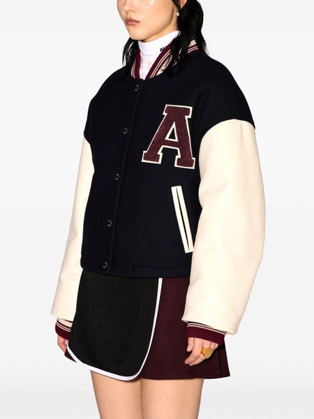 cropped varsity jacket