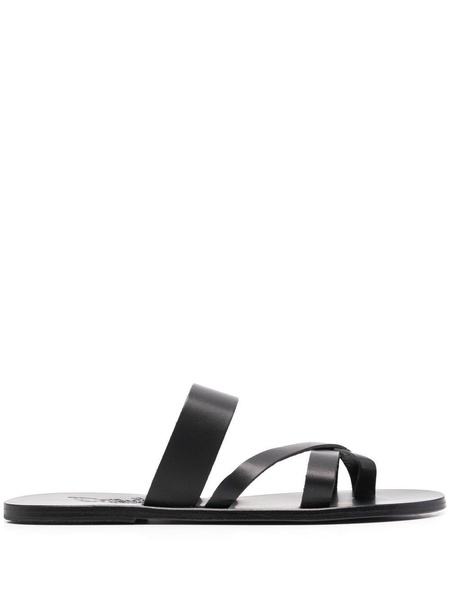 Jason cross-strap leather sandals