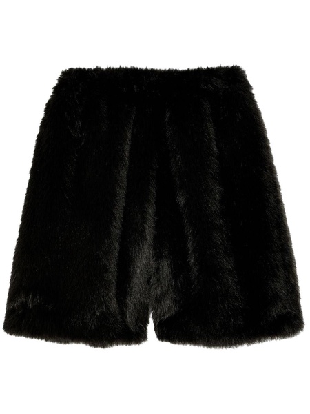 faux-fur boxing shorts 