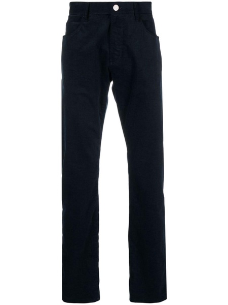 mid-rise cotton straight jeans