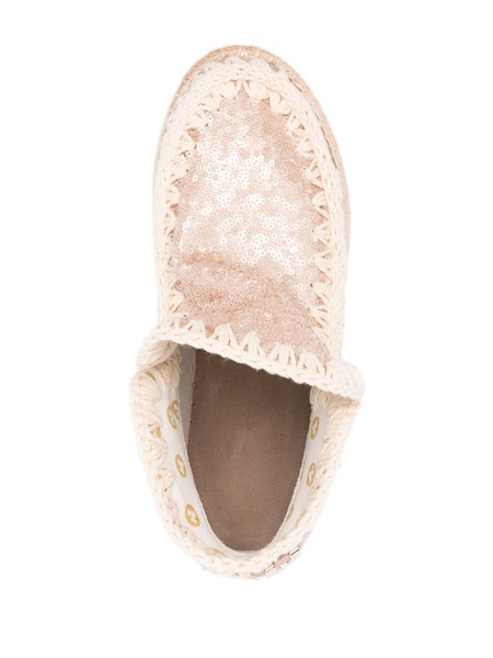 sequin-embellished slip-on sneakers