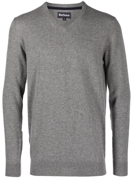 V-neck wool jumper