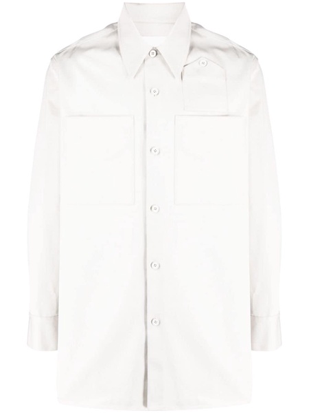 patch-pockets cotton shirt