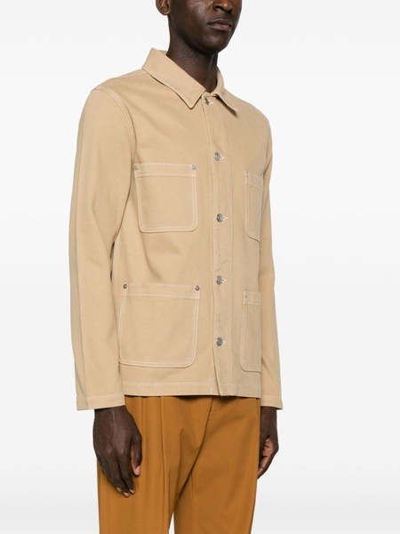 twill cotton shirt jacket