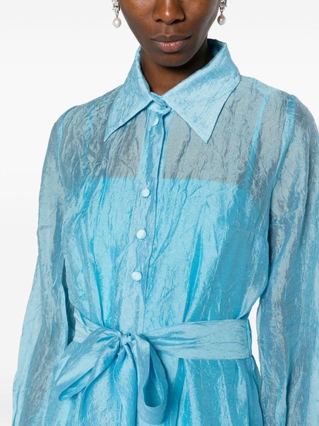 Lobelia organza shirt dress