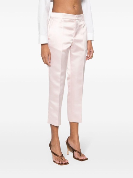 duchess-satin cropped trousers