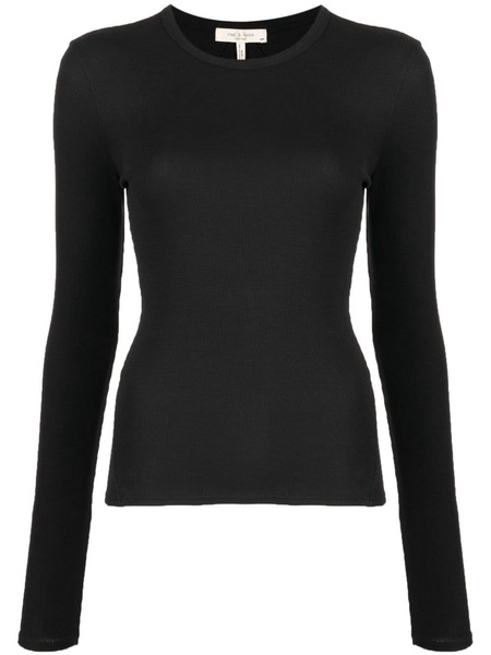 long-sleeved organic-cotton top