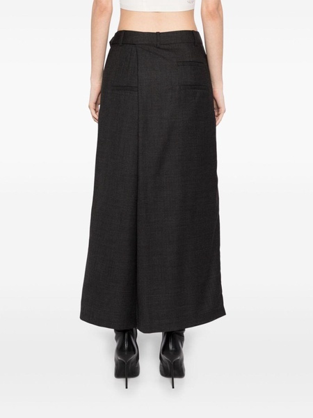 check wrap culotte