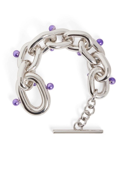 XL pearl-embellished chain-link bracelet